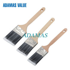 Paint brush long handles,angled paint brush,paint brush filament with long wooden handle